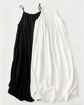 Women's Solid Color Backless Cami NightDress